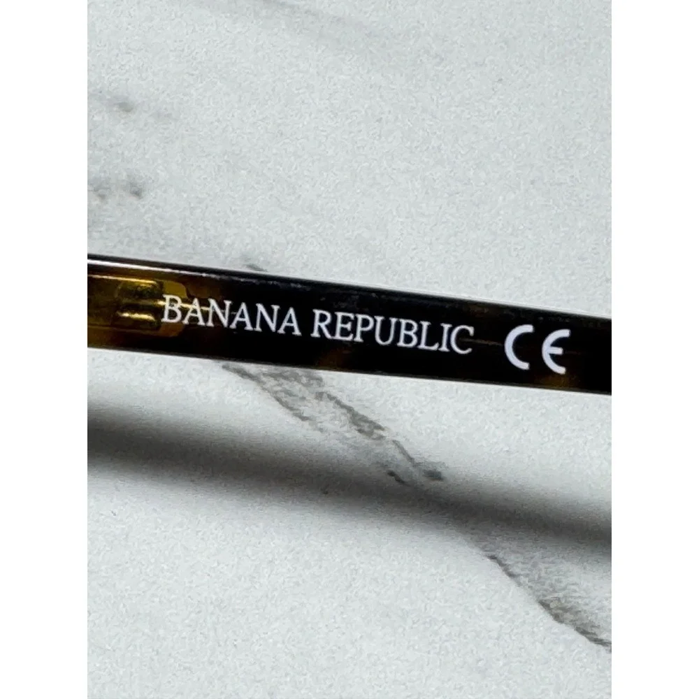 Banana Republic Roman Dark Brown Stainless Steel Rectangular Frames 52-19-140